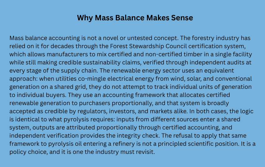 Why Mass Balance Works